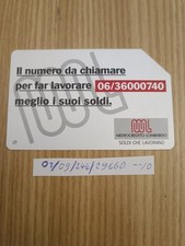 Scheda Telefonica - Rara PRP Mediocredito G 199 con Codici