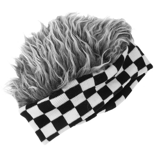 Cappello con capelli finti - con,