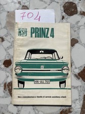 Libretto uso e manutenzione NSU PRINZ 4 - Originale 