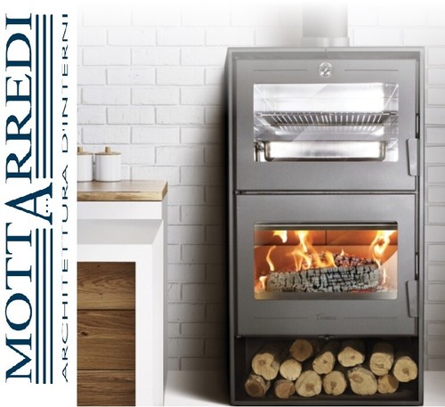 Stufa legna con forno - stufa,