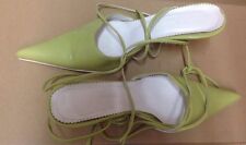 Sandali donna alla schiava m.39 marca Ony'Shoes Color verde pistacchio
