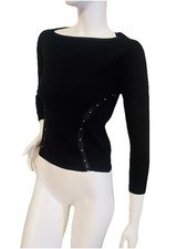 BLUMARINE Top con strass