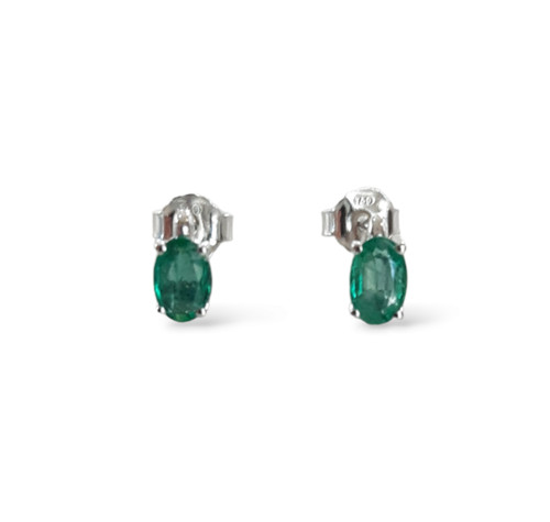 Natural emerald oval 18kt - natural,