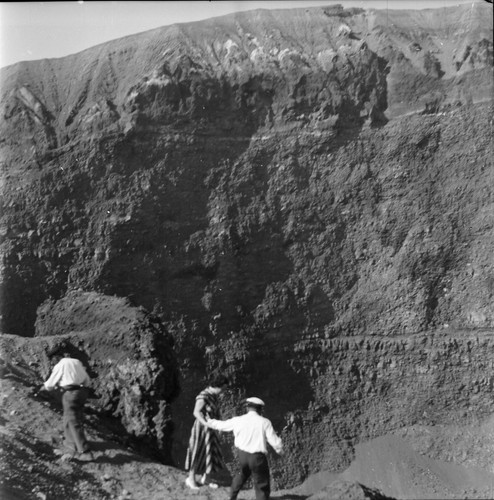 Vesuve 1950 cratère - vesuve,
