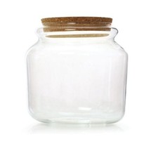 Vaso in vetro con tappo in
