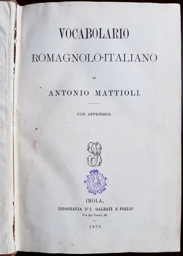 VOCABOLARIO
