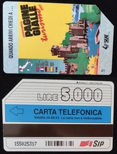 Scheda Pagine Gialle - G 158 - L. 5.000 - usata