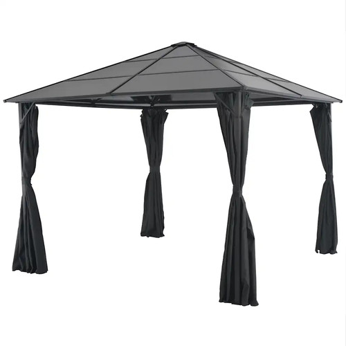 Vidaxl garden gazebo black - gazebo,