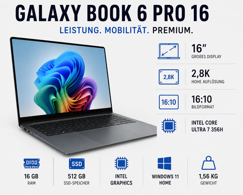 Samsung galaxy book - 6, pro