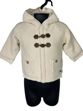 NUOVO CON ETICHETTE MAYORAL NEONATO PANNA CARDIGAN GIACCA ETÀ 4-6 MESI CAPPUCCIO MAGLIONE PREZZO CONSIGLIATO £39