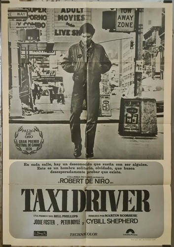 Taxi driver 1976 - driver, manifesto