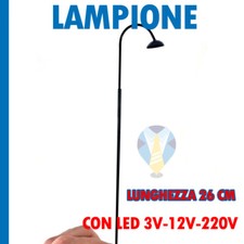 LAMPIONE IN RAME 26 CM PER PRESEPI DIORAMI DIORAMA MODELLISMO LAMPIONI CON LED