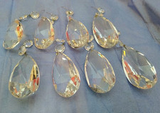  Ricambi Cristalli Pendenti Per Lampadari D'epoca Diverse Tipologie 