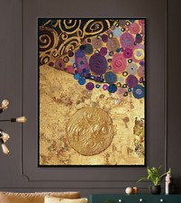 Quadro su Tel XL Astratto Nero