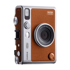 Instax Mini EVO Type C fotocamera istantanea ibrida marrone Fujifilm in stile analogico