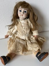 BAMBOLA ANTICA PORCELLANA BISCUIT 38cm GERMANY '900