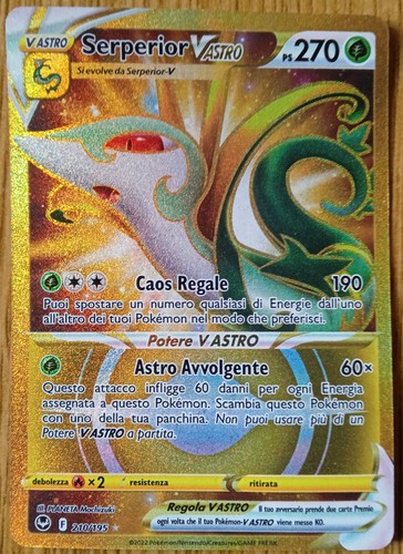 Carta pokemon serperior - pokemon, v