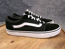 Scarpe sneakers Vans Ward scamosciate tela nero bianco VN0A36EMC4R uomo taglia 9 US