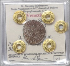 Venezia Doge Michele Steno Tornesello Monete medievali italiane Repubblica