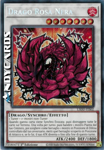 Drago rosa nera black - rosa, (black