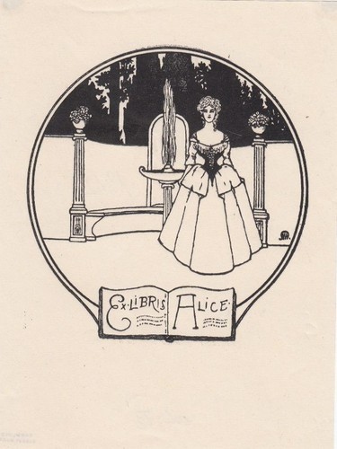 Exlibris bookplate artur wolf - artur,