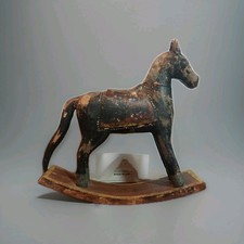 Cavallo a dondolo legno fatto