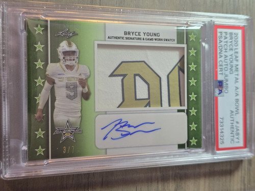 Bryce young signed auto - signed,