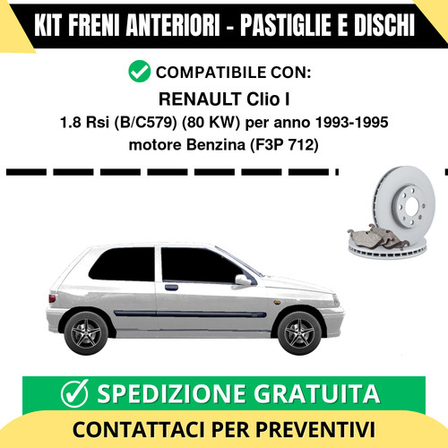 Kit freni anteriori renault - kit,