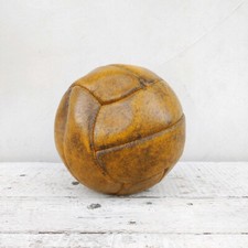 Raro pallone da calcio in cuoio originale vintage