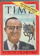 TIME PAT BROWN DEMOCRAT RARO