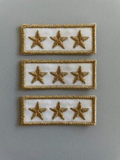 PATCH 3 STELLINE  RICAMATE ORO
