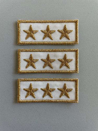 Patch stelline ricamate - , oro