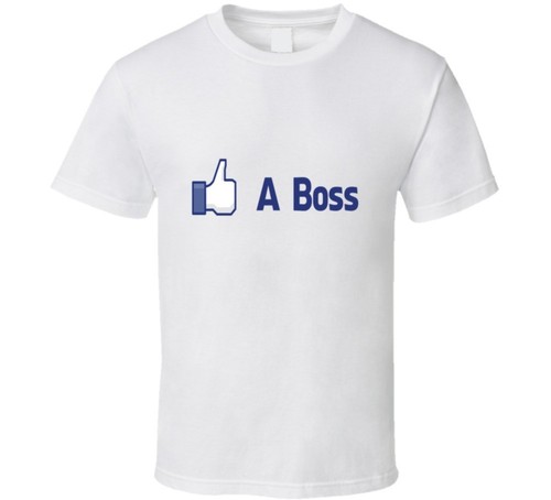 Maglietta like boss funny - maglietta, a
