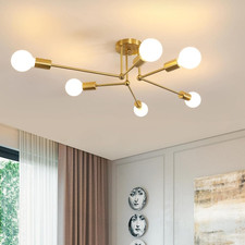 Lampadario Da Soffitto Dorato