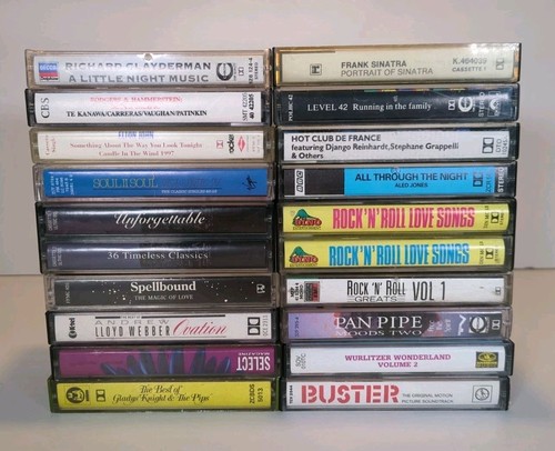 Vintage audio cassette tapes - audio,