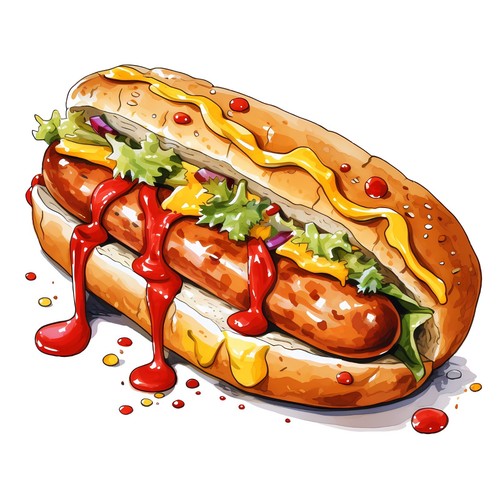 Xxl adesivi auto hot dog - adesivi,