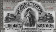 *ANNO 1893 LE FERROVIE DEL WEST * BOND DA 1000 $ IN MONETE D'ORO  ** AUTENTICO