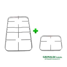 COPPIA GRIGLIE CUCINA GAS 3 FUOCHI PIANO COTTURA NARDI F3605 + F3606