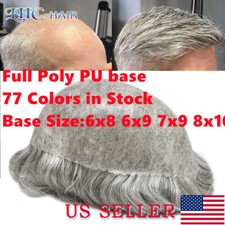 All Poly Uomo Toupee Sistema