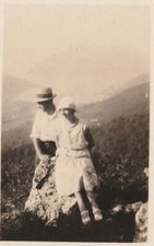 B4 -  Foto Photo Fotografia Anni 20 - Coppia Uomo Donna su Monti