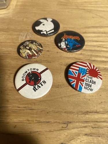 Lotto spille punk - rock, vintage