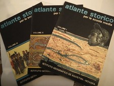 DETTORE ATLANTE STORICO PER LA SCUOLA MEDIA 3 voll. 1965 DE AGOSTINI