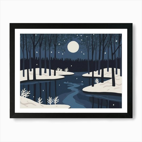 Stampa artistica foresta