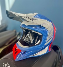 AV22E82 Casco moto cross enduro Airoh Aviator Ace 2 Engine Cerulean  Taglia L