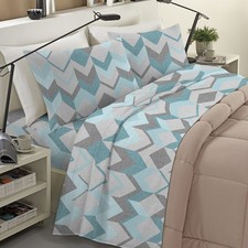 Completo Lenzuola in Flanella, Completo Letto 100% Flanella anti-pilling