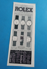 PUBBLICITA'  1938 OROLOGIO ROLEX  6 MODELLI PRINCE PRIMATI  VINTAGE ADVERT