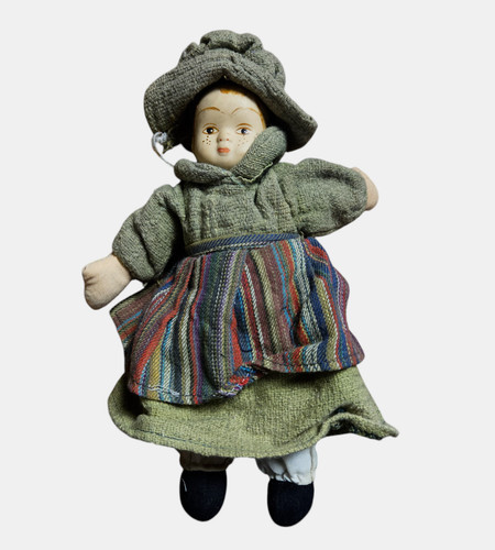 Vintage toy girl ceramic - toy,