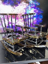 2 sedie a dondolo molto uniche