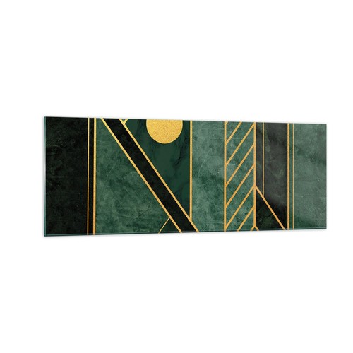 Quadro vetro 140x50cm verde - vetro,