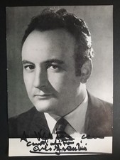 Tenore e Pittore - Carlo Franzini nato a Cinisello Balsamo. Autografo originale.